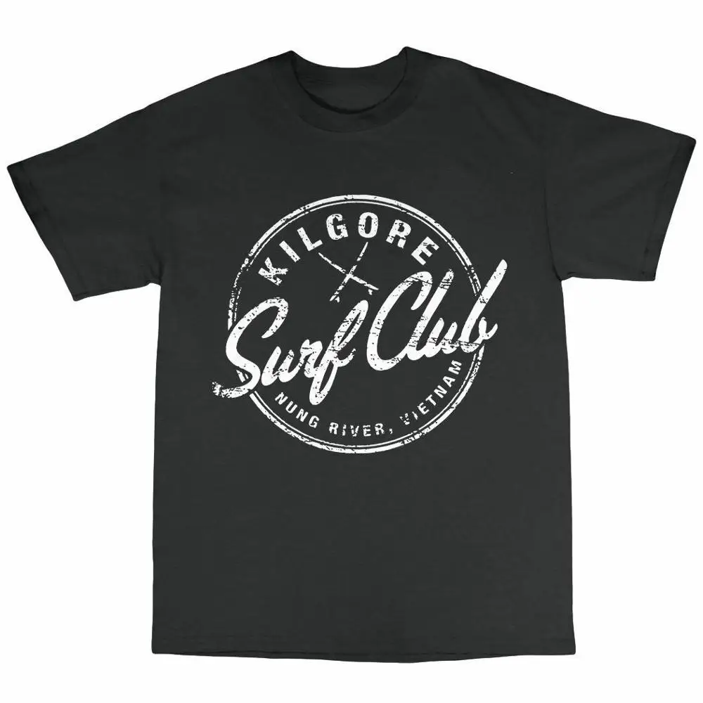 

Kilgore с надписью «Surf Club» и изображением футболка Apocalypse Now в стиле Мартин Шин хлопковая рубашка на каждый день, раздел-Топы И Футболки