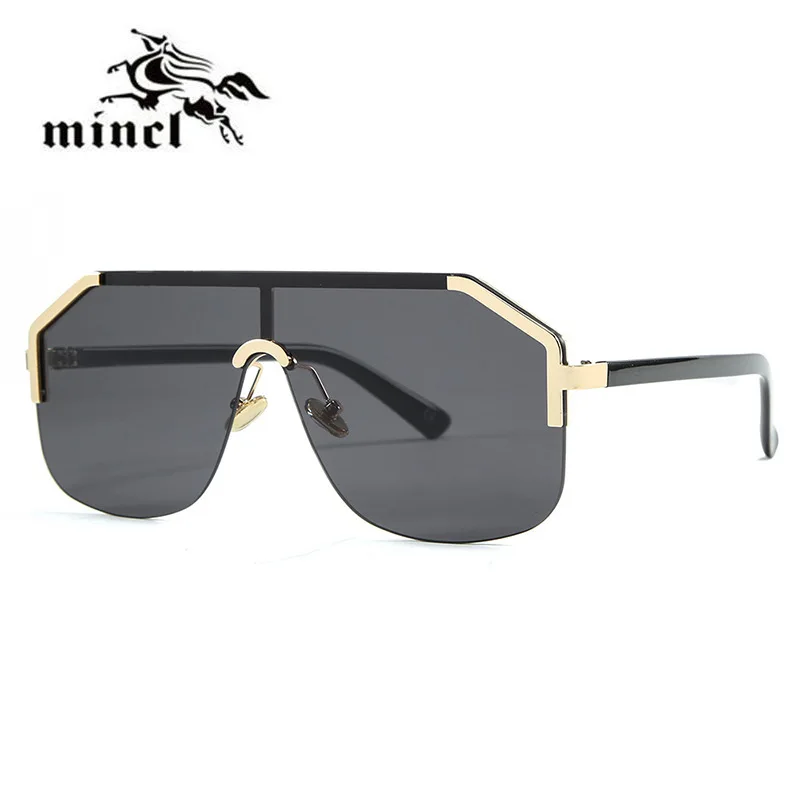 Винтажные Квадратные Солнцезащитные очки без оправы черные коричневые женские