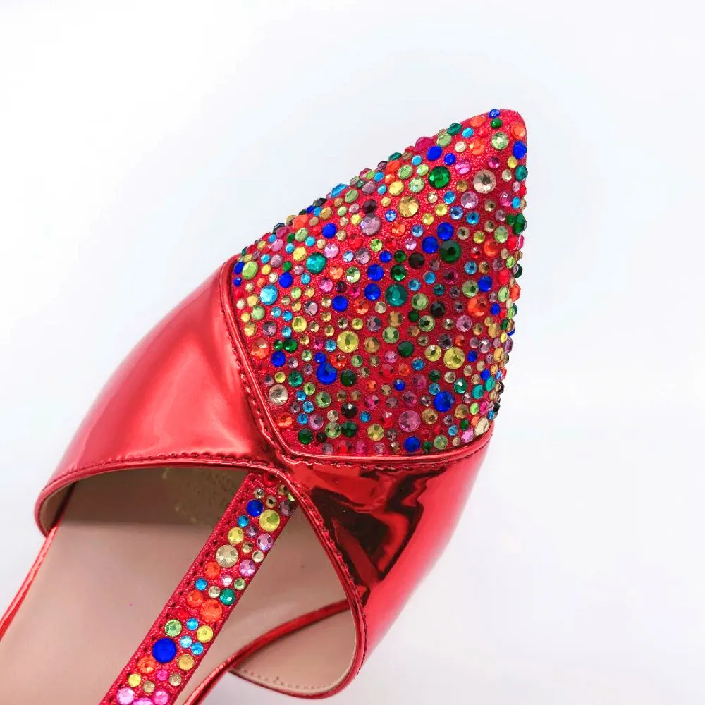 

Venus Chan Red High Quality Wholesale African High Heeled Sandals Open Toe Plus Size Party High Heels Women Pumps