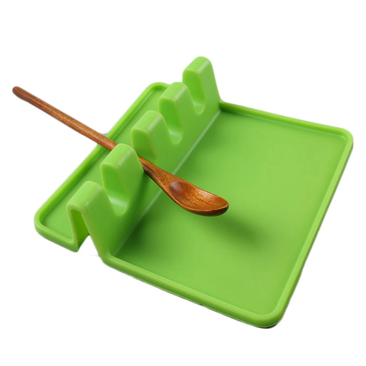 

Utensil Rest With Drip Pad Heat-Resistant Kitchen Utensil Holder Utensil Rests For Spoon Ladle Tong Dropshipping