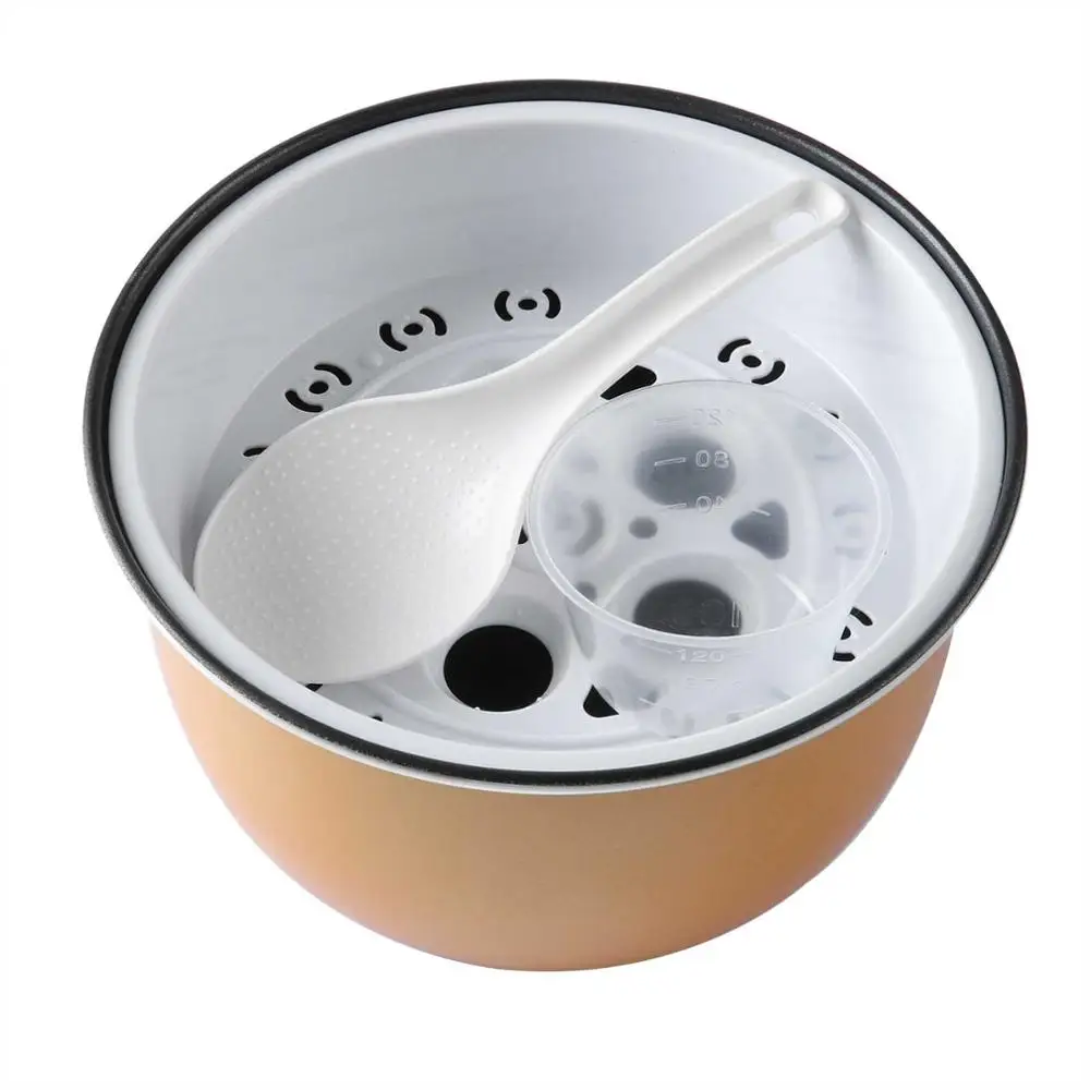 

Kitchen Supplies Non Stick Interior Coated Inner Cooking Pot with Steamer Rice Spoon and Measuring Cups for Electric Rice Cooker