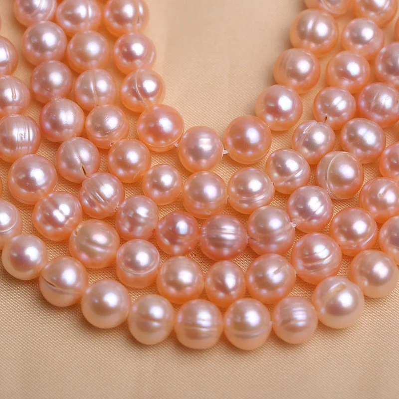 

MADALENA SARARA 9-10mm Round Shape Promotion Bargain Freshwater Pearl Strand For DIY Jewelry Making Women Necklace 40-41cm