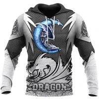 mens fashion hoodie viking style dragon pattern 3d fully printed zipper hoodie unisex harajuku casual sweatshirt dyi267