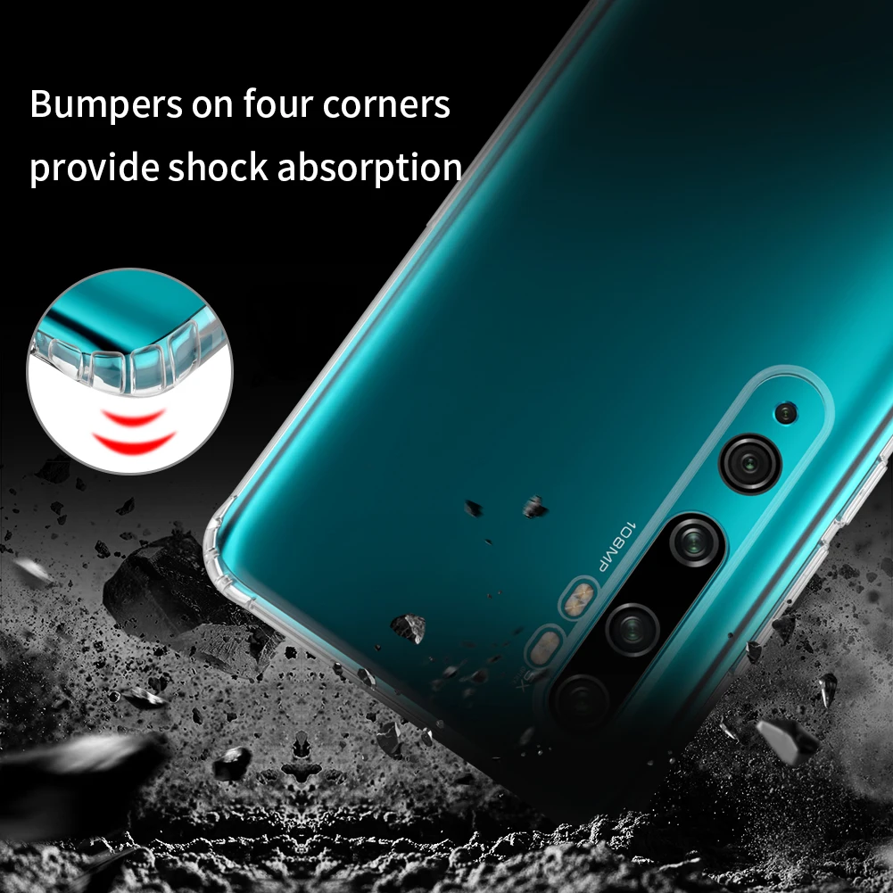 For Xiaomi CC9 Pro Case NILLKIN Nature TPU Transparent Clear Soft Back Cover Note 10 Protector Phone Capinhas | Мобильные телефоны