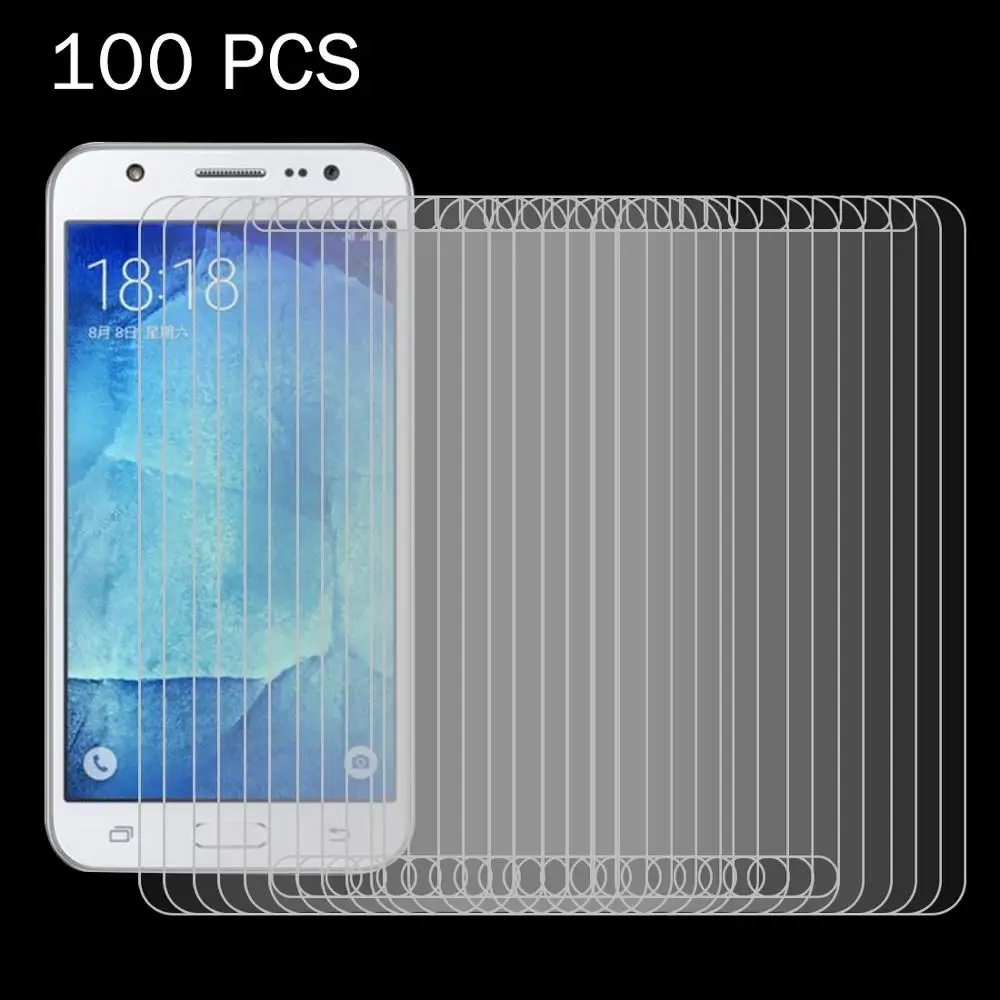 

100 шт. для Galaxy J5 / J500 0,26 мм 9H + твердость поверхности 2.5D Взрывозащищенная пленка из закаленного стекла
