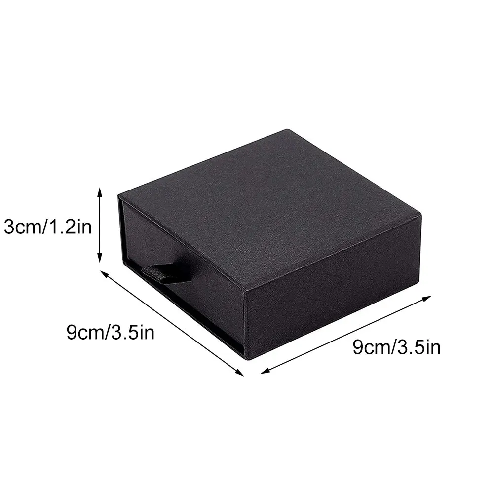 

5PCS Classic Jewelry Boxes Paper Drawer Box Ring Earring Watch Necklace Display Carton Square Ewelry Storage Gift Box Case