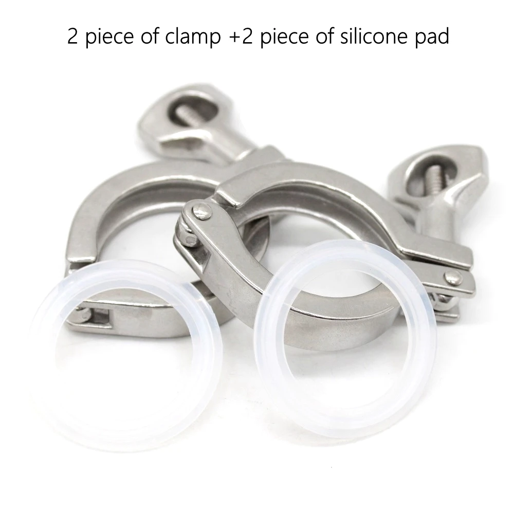 Сверхмощный зажим SS304 из нержавеющей стали одноконтактный с силиконовой