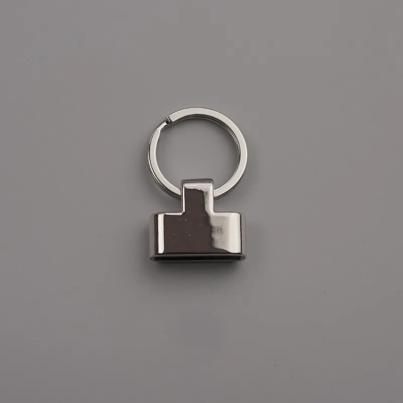Silver 3 шт. 45x30 мм брелок нескольких цветов с брелок "винт" Сплит кольцо для запястья браслет хвост клип - Цвет: Silver
