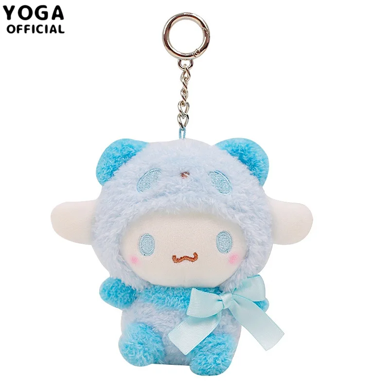 10 см Kawaii Kuromi My Melody Cinnamoroll PC Собака Kitty серия Аниме Мягкие животные плюшевый кулон