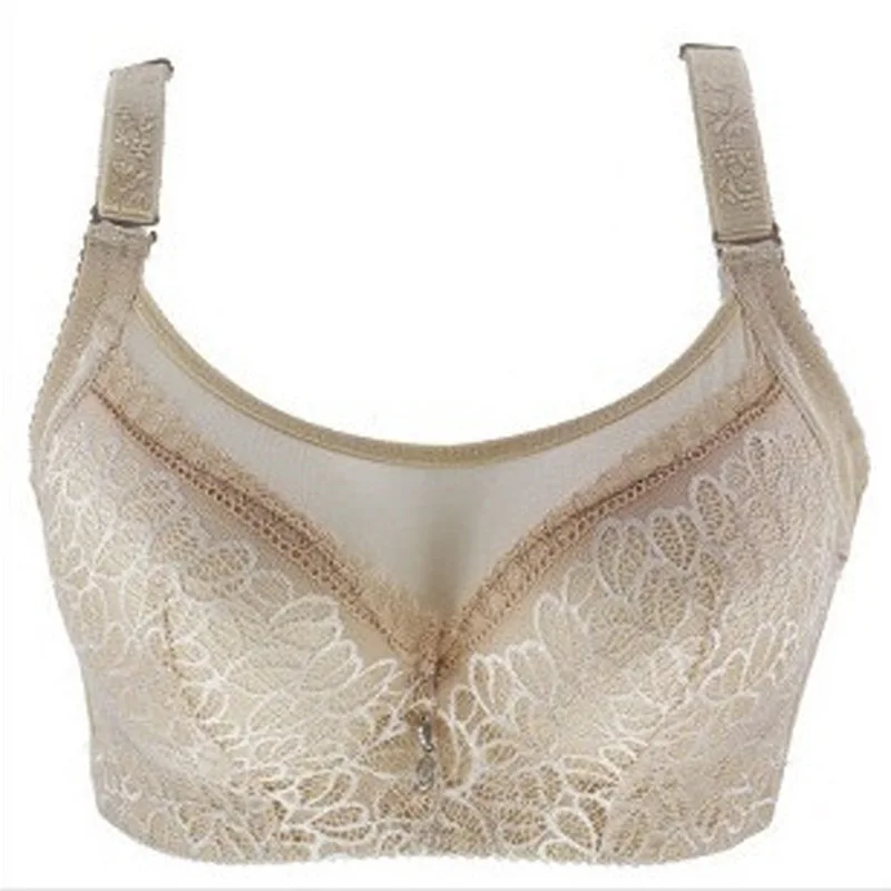 

DREEM Push Up Sexy And Plus Size Bra Thin 3/4 Cup Soft Comfortable Bras For Women Lace Underwired Lingerie Seamless Underwear