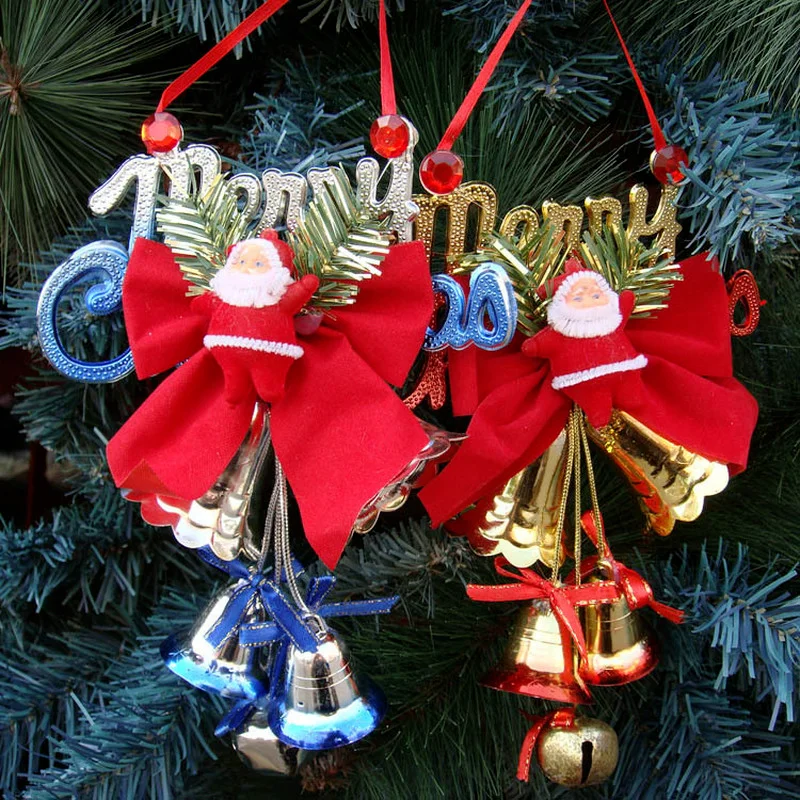 

Подвеска в виде колокольчика Санта-Клауса, украшение для окон в коридоре на рождественскую елку, подарок на Новый год, украшение для вечерни...
