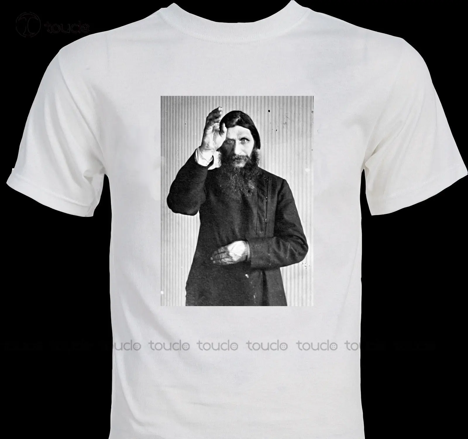 

New Trendy Hot Sale Men High Quality Rasputin Occult Mystic Healer Hypnotist Orthodox Christian Korean T-Shirts
