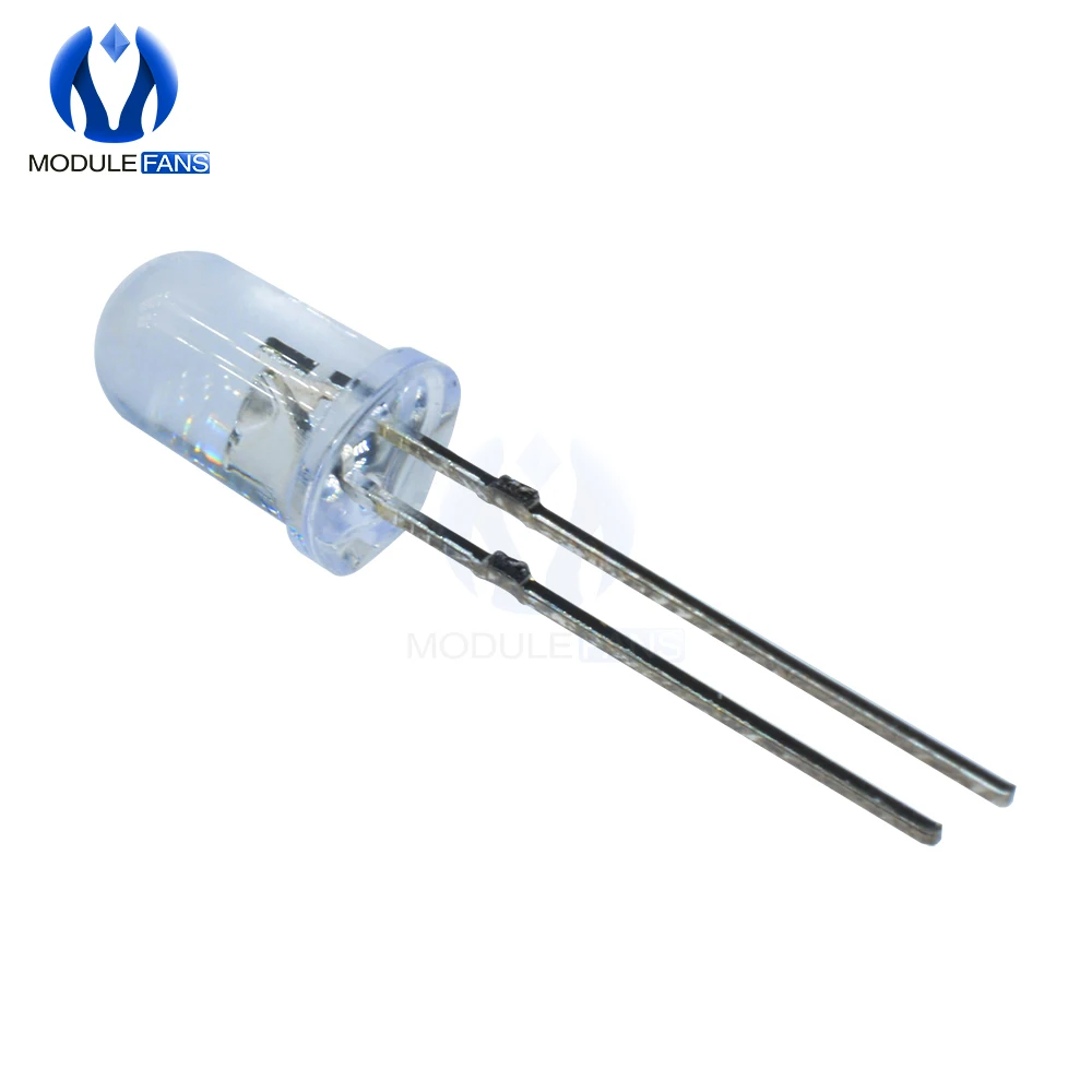 100 шт. 5 мм круглсветильник белые светодиодные лампы для освещения 1 8 3 4 в супер