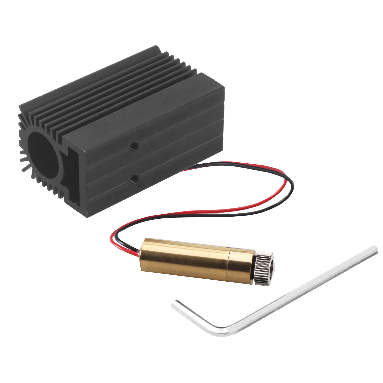 

1000mW 405nm Violet Light Laser Head for DIY Carving Engraving Machine Engraver with Heat Sink Module Violet Light Laser Head