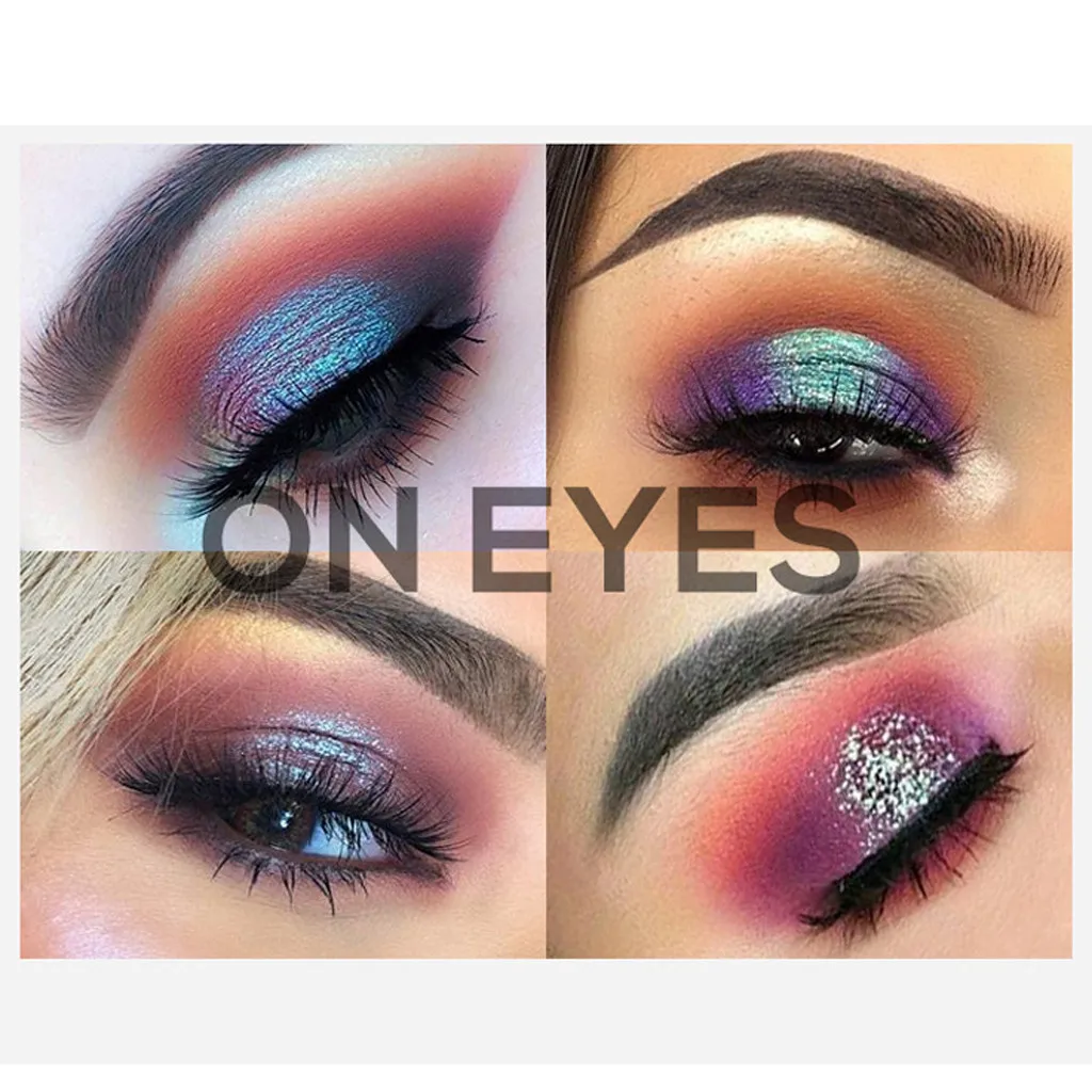 14 Colors Jelly Shimmer Glitter Eyeshadow Cream Highlighter Glow Metallic Chunky Eye Glitter FestivalParty Make Up Palette#YH