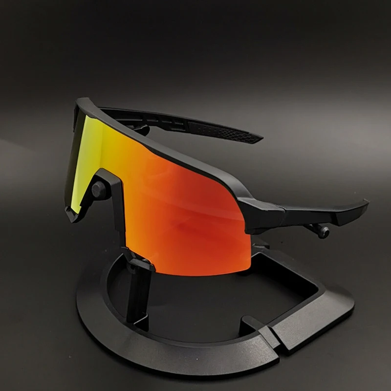 3 Lens Not Polarized Уличные спортивные очки с 3 линзами для езды на велосипеде, Mtb, гоночные очки для шоссейного велосипеда, мужские и женские солнцезащитные очки UV400 для езды на велосипеде, очки для бега - Цвет: 3 Lens Not Polarized
