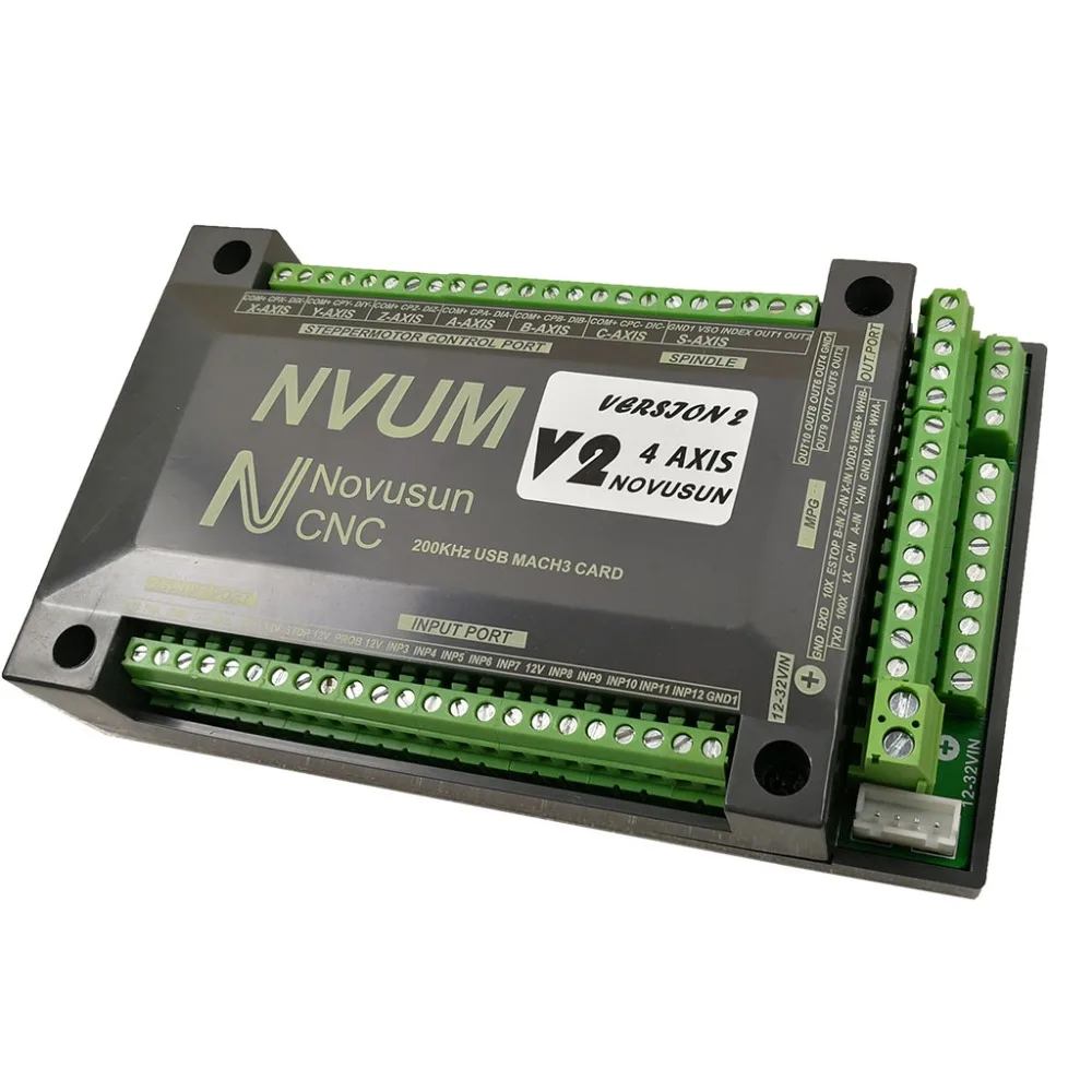 NVUM CNC MACH3 4-осевой контроллер с USB-портом шаговый мотора карта управления движением