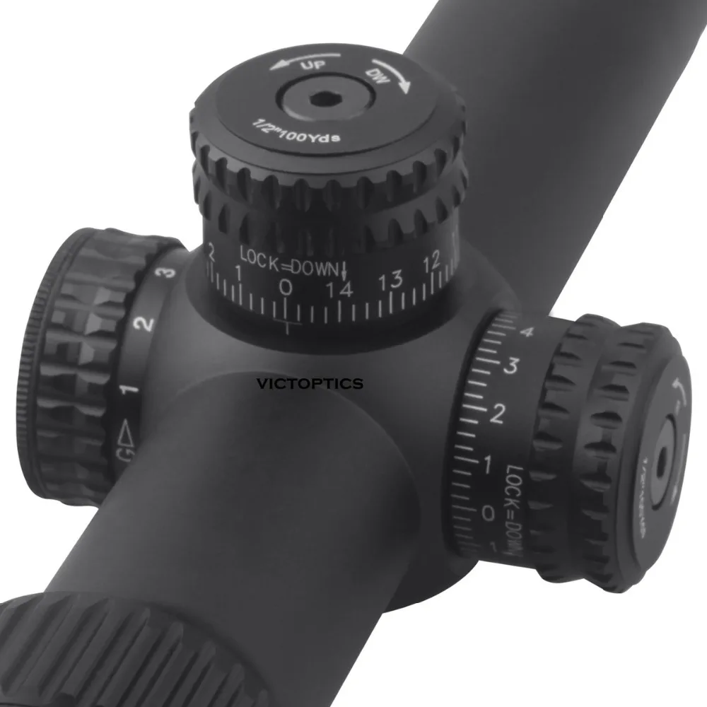 Victoptics 1-4x24 компактный дополнительный светильник FFP 1/2 MOA оптические прицелы охотничьи прицелы с красной зеленой подсветкой 30 мм для воздушного пистолета