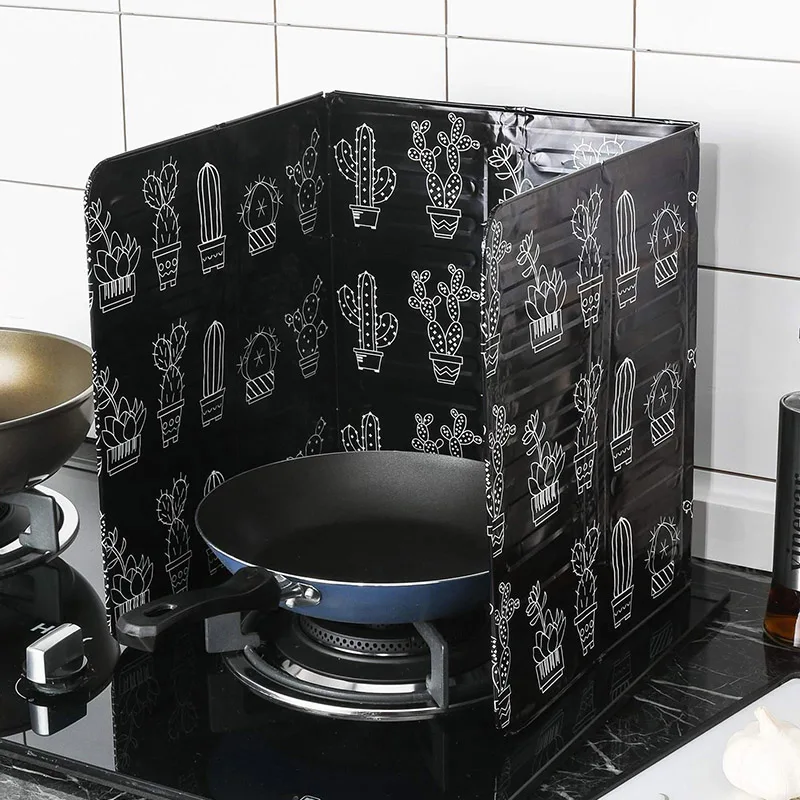 

Kitchen Accessories Frying Pan Gas Stove Splash Proof Baffle Aluminium Foil Plate Oil Splatter Screens Home Gadgets Cooking Tool