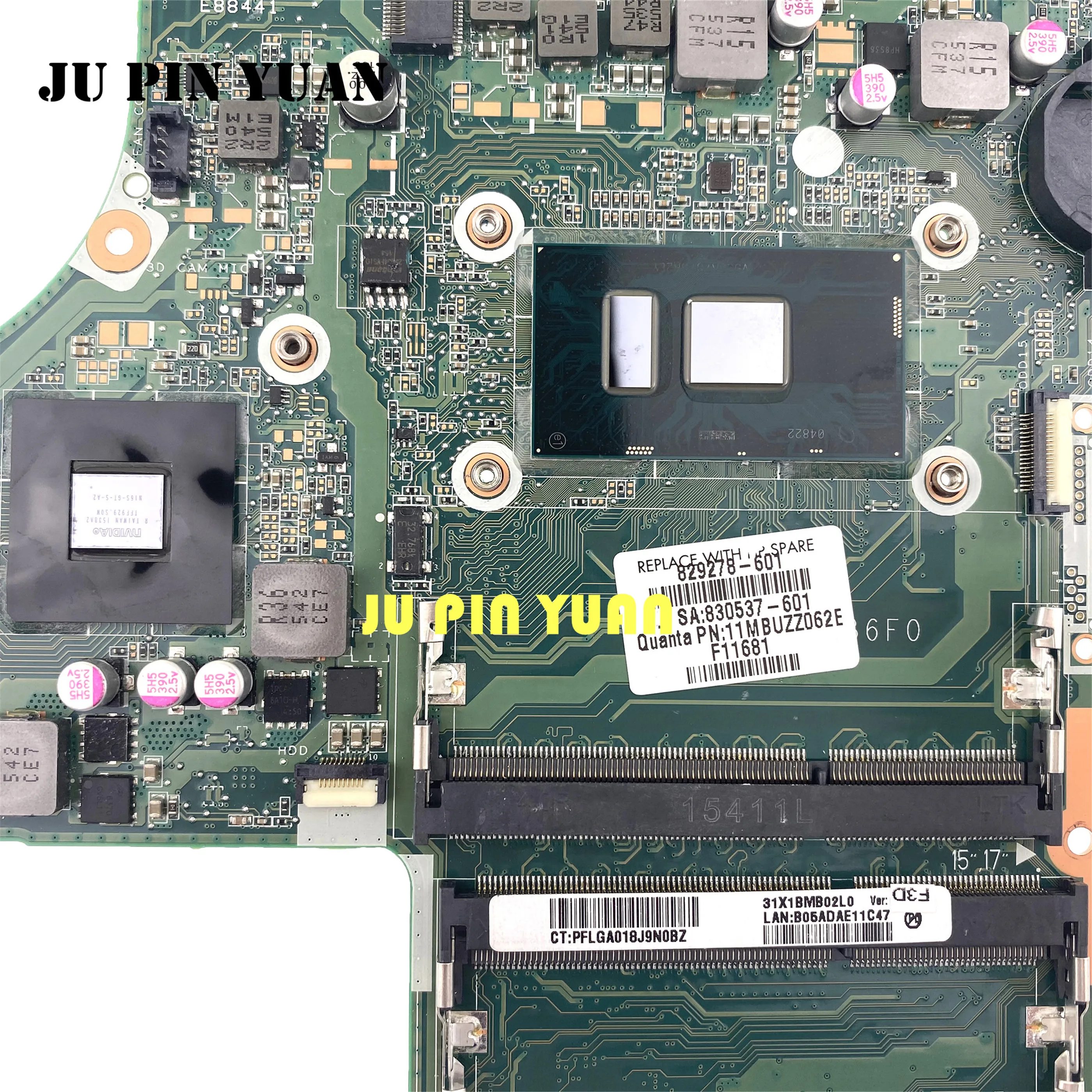 

829278-001 for HP PAVILION NOTEBOOK 17-G Laptop motherboard with I5-6200U DAX1BDMB6F0 830537-601 829278-601 fully Tested