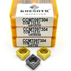 Карбидная вставка CCMT09T304 VP15TF UE6020 US735 металлический поворотный инструмент токарный инструмент CCMT 09T304 уход за кожей лица фреза поворотный инструмент