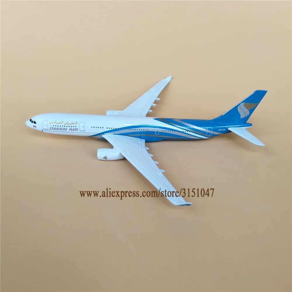 Модель самолета 16 см Oman Air Airlines модель аэробука 330 A330 из металлического сплава
