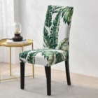 Эластичные чехлы на обеденные стулья, растягивающийся чехол на кухонные стулья с принтом, чехлы для свадьбы, Банкет Ресторан, отеля