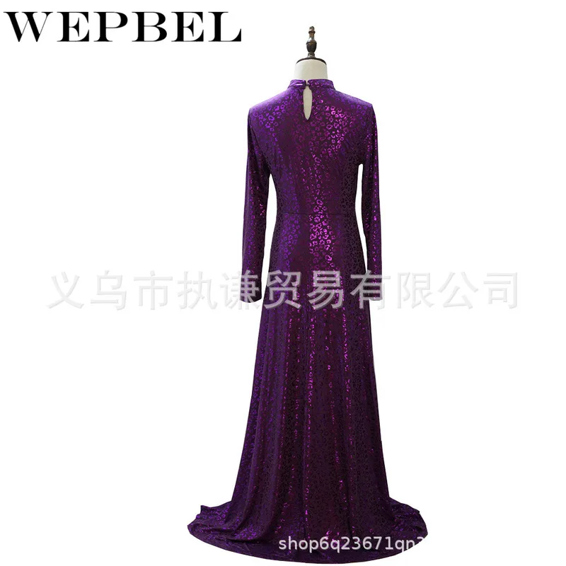 

WEPBEL Woman Muslim Abaya Dubai Luxury Sequins Kimono Cardigan Robe Muslim Dress Lace Ramadan Kaftan Women Turkish