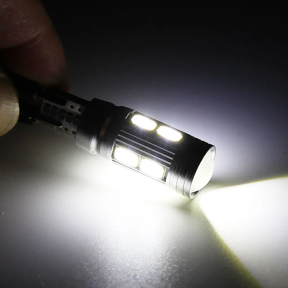 

2x Signal Lamp Super Bright T10 LED W5W Bulb 12V 800LM 5630 Chips T10 W5W/194 LED Reverse Brake Lamp Plate Reading Lamp