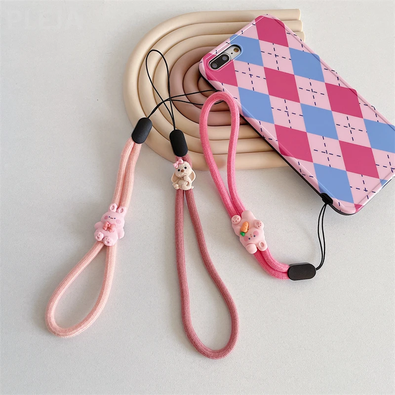 Multi Function Cute Cartoon Hand Strap For Mobile Phone Lanyards iphone 13 Xiaomi Samsung Huawei Keys Short Rope | Мобильные