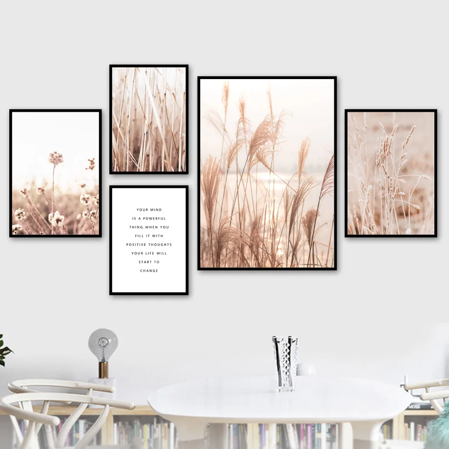 Рид декоративная живопись осень гостиная украшение картина холст домашний