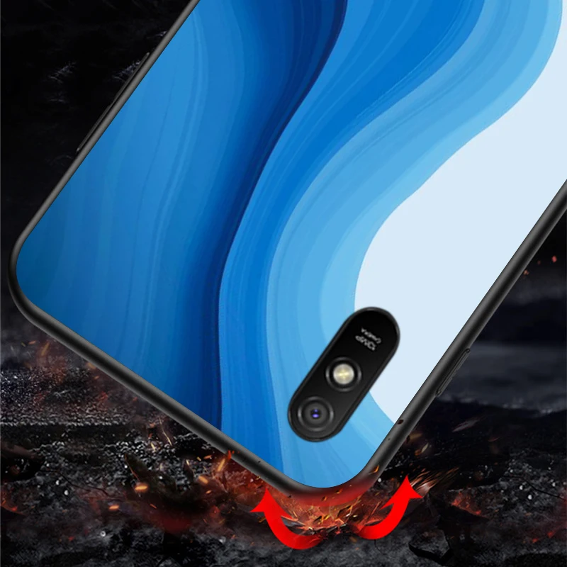 

Colorfulr Patterned For Xiaomi Redmi 10X Pro 5G 9C 9A 9 GO K20 8A 8 7A 7 S2 6A 6 5 5A 4X Pro Bright Black Phone Case