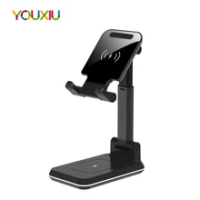 Wireless Charger Adjustable Phone Holder 2 in 1 Qi 10W Fast Charging Stand Mount For iPhone 11 Pro Max Samsung S9 Huawei Xiaomi