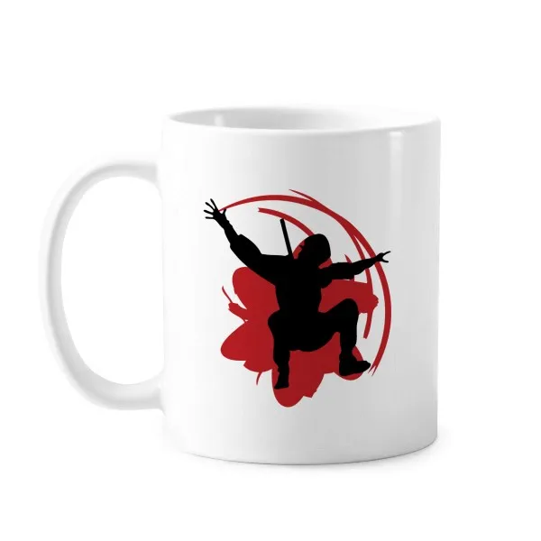 

Bushido Samurai Sakura Japan Asia Classic Mug White Pottery Ceramic Cup Gift Milk Coffee With Handles 350 Ml