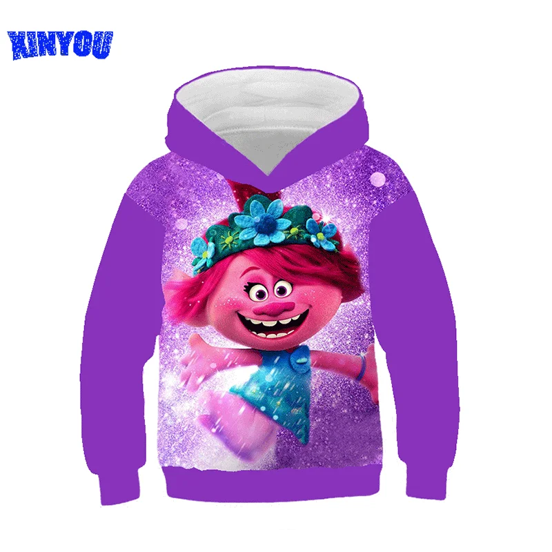 XINYOU 2021 3D одежда для малышей с троллингом из аниме длинными рукавами детей хип хоп