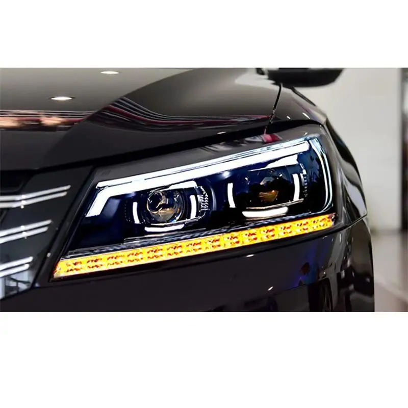 Лампа Luces Para авто Drl Led боковой сигнал поворота Assessoires фары автомобильные в сборе 11