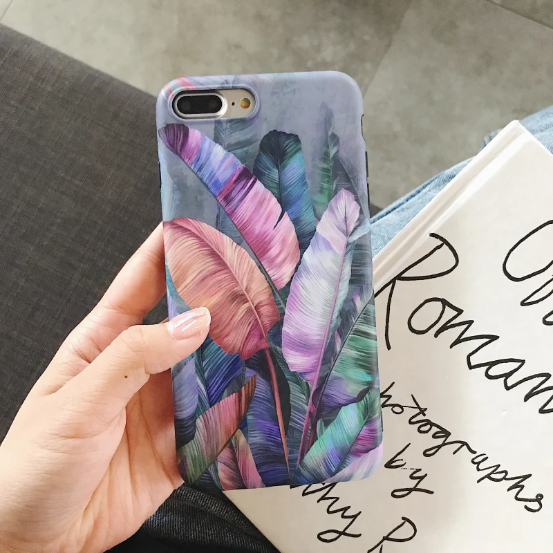 Винтажный чехол LOVECOM с банановым листом для телефона iPhone 11 Pro Max XR XS 6 6S 7 8 Plus X