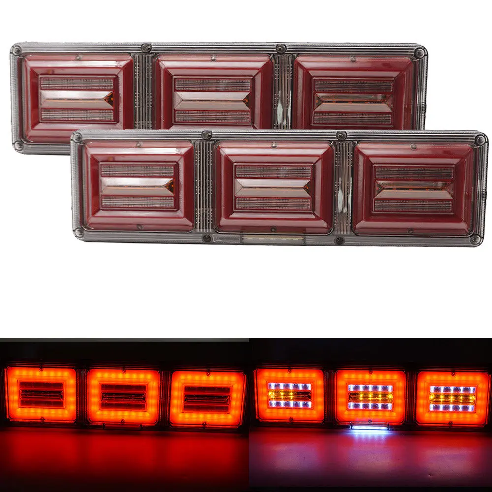 

Задний фонарь для автомобиля, грузовика, прицепа, 2 шт., 12/24 в