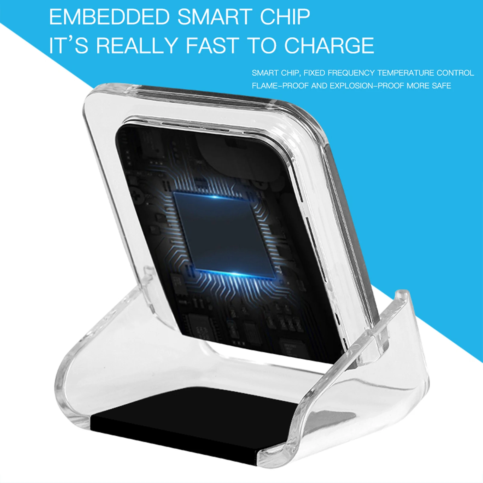 Новинка 2021 10 Вт подставка для беспроводного зарядного устройства Настольный