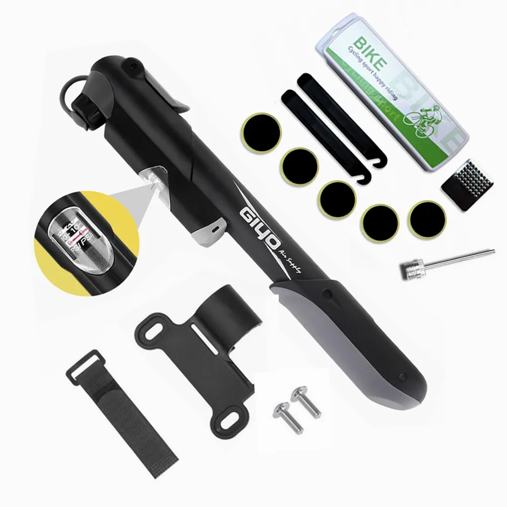 Велосипедный насос с манометром Мини Портативный каркас велосипедный для шин