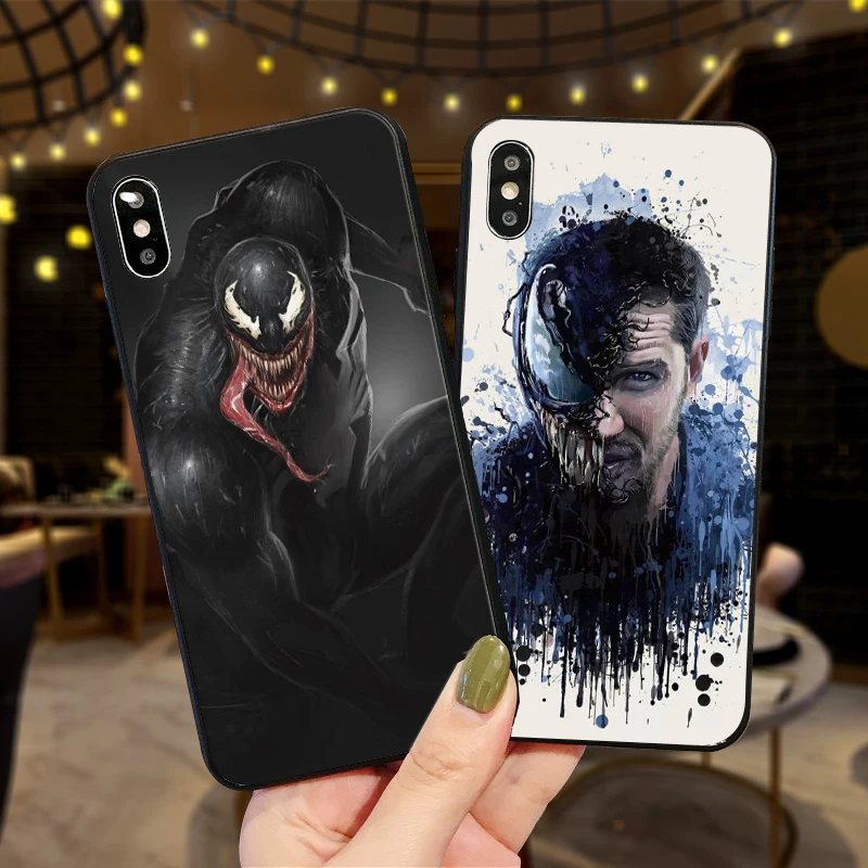 Venom чехол для телефона Xiaomi Mi6 Mi9 8 Lite SE макс 3 9E 5X 6X F1 A1 A2 6 Чехол Мягкий силиконовый с