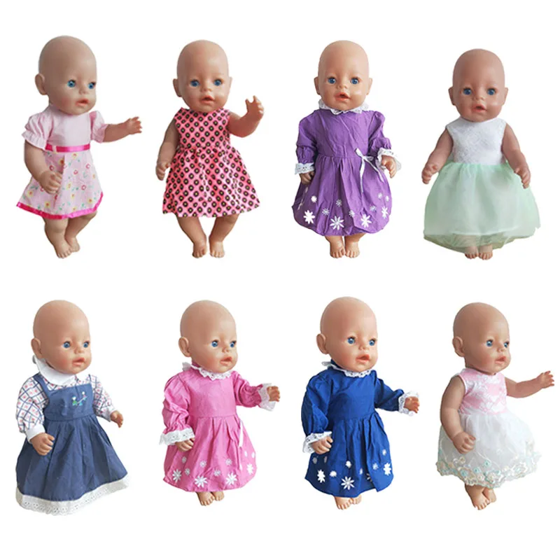 Новое платье одежда для 43 см Zapf Baby Doll 17 дюймов Одежда кукол новорожденных|Куклы| |
