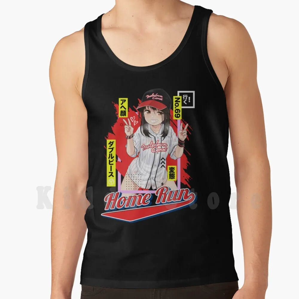 

Бег домой! Майка, жилет, 100% хлопок, аниме, манга, вайфу, Kawaii, бейсбольный геймер, для девочек, мир, двойной дом, бег Senpai, милые Ecchi