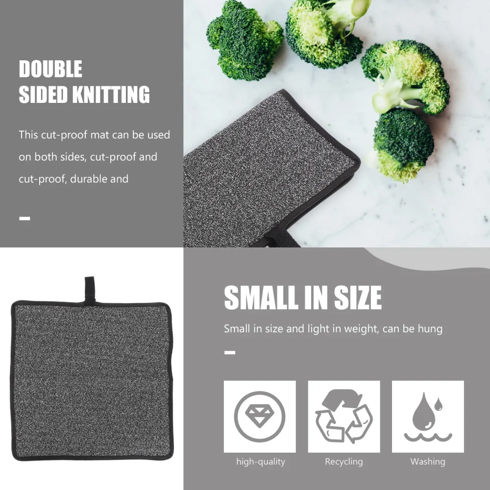 

1Pc Wear-resistant Table Mat Cut-proof Table Mat Creative Table Cover (Black)
