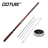 goture telescopic fishing rod 3 0m 7 2m carbon fiber hand pole stream fishing rod ultralight carp fishing feeder accessories