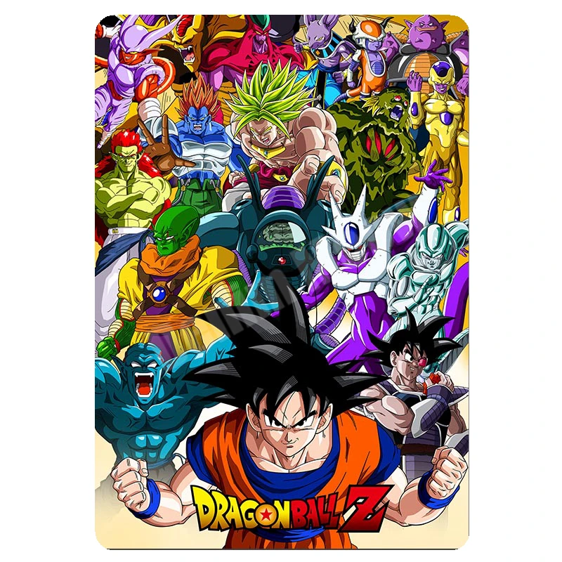 L Наруто одна деталь Dragon Ball Ретро металлическая жестяная вывеска Аниме Арт плакат Бар паба стенной декор для кафе винтажный домашний декор N302 - Цвет: L