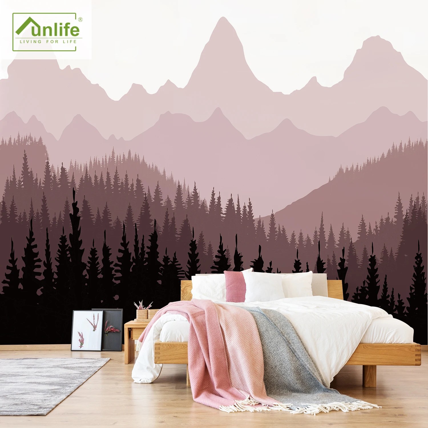 

Funlife®Розовые износостойкие обои для заднего брызга, стикеры, водостойкая ткань для украшения спальни