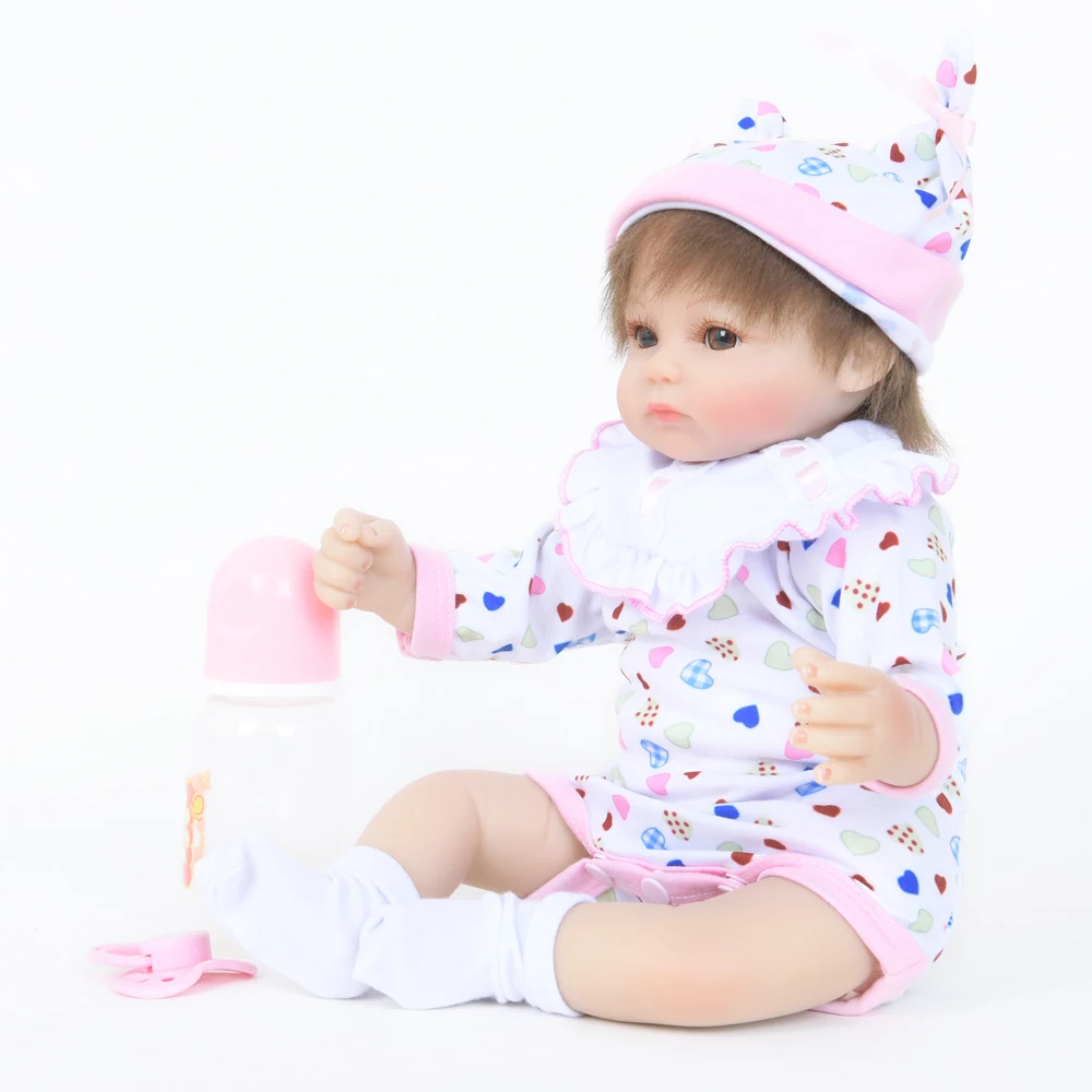 18 &quotBebe Reborn Мягкие силиконовые реалистичные игрушки для детей детские куклы Menina