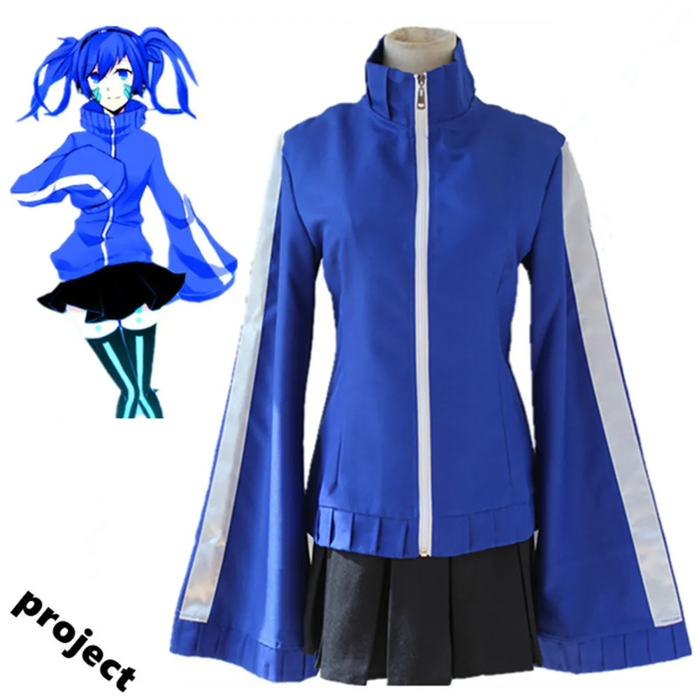 Kagerou Проект Mekaku City Actors Ene Takane Толстовка enomoto + юбка косплей куртка униформа костюм |