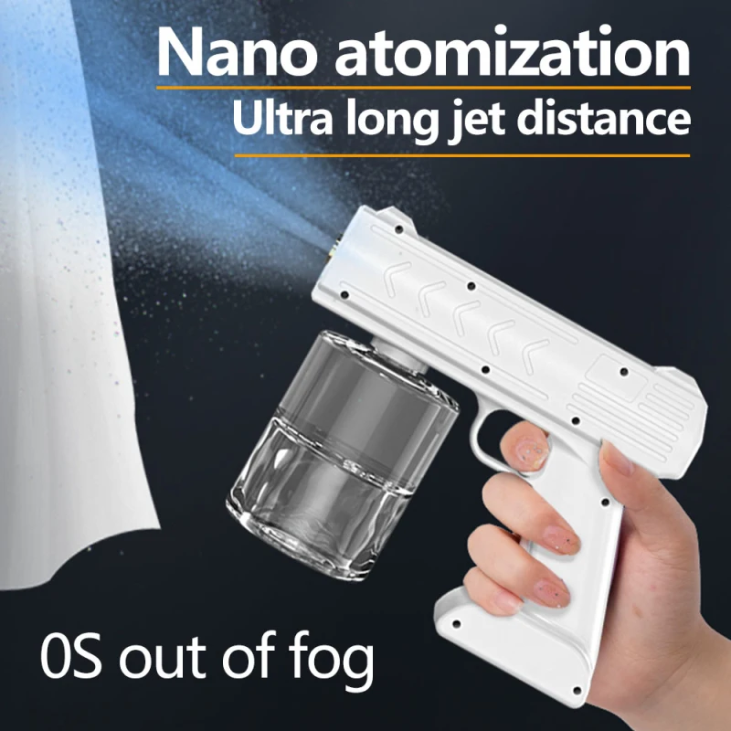 

500ml USB Chargable Wireless Electric Sanitizer Sprayer Disinfectant Blu-ray Nano Steam Spray Gun Sterilizing Gun Nano Spray Gun